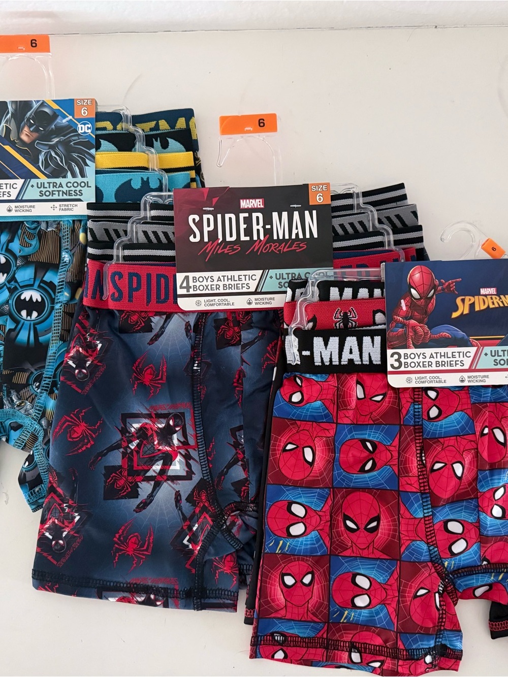 Boys Boxer Briefs - Spiderman and Batman